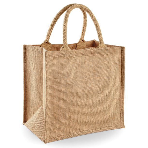 Jute Bag Reusable Multipurpose Hand Bag with Zip & Handle for Men