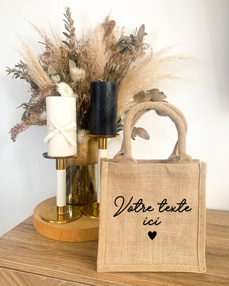 Jute lunch bags sale with zip