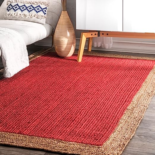 Jute Rug 100% Natural Jute Handmade Style Braided Runner 2x3 Feet