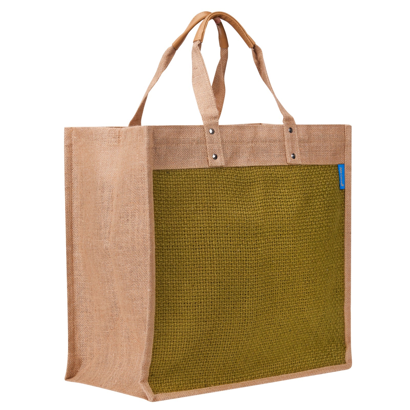 Large jute tote bag best sale