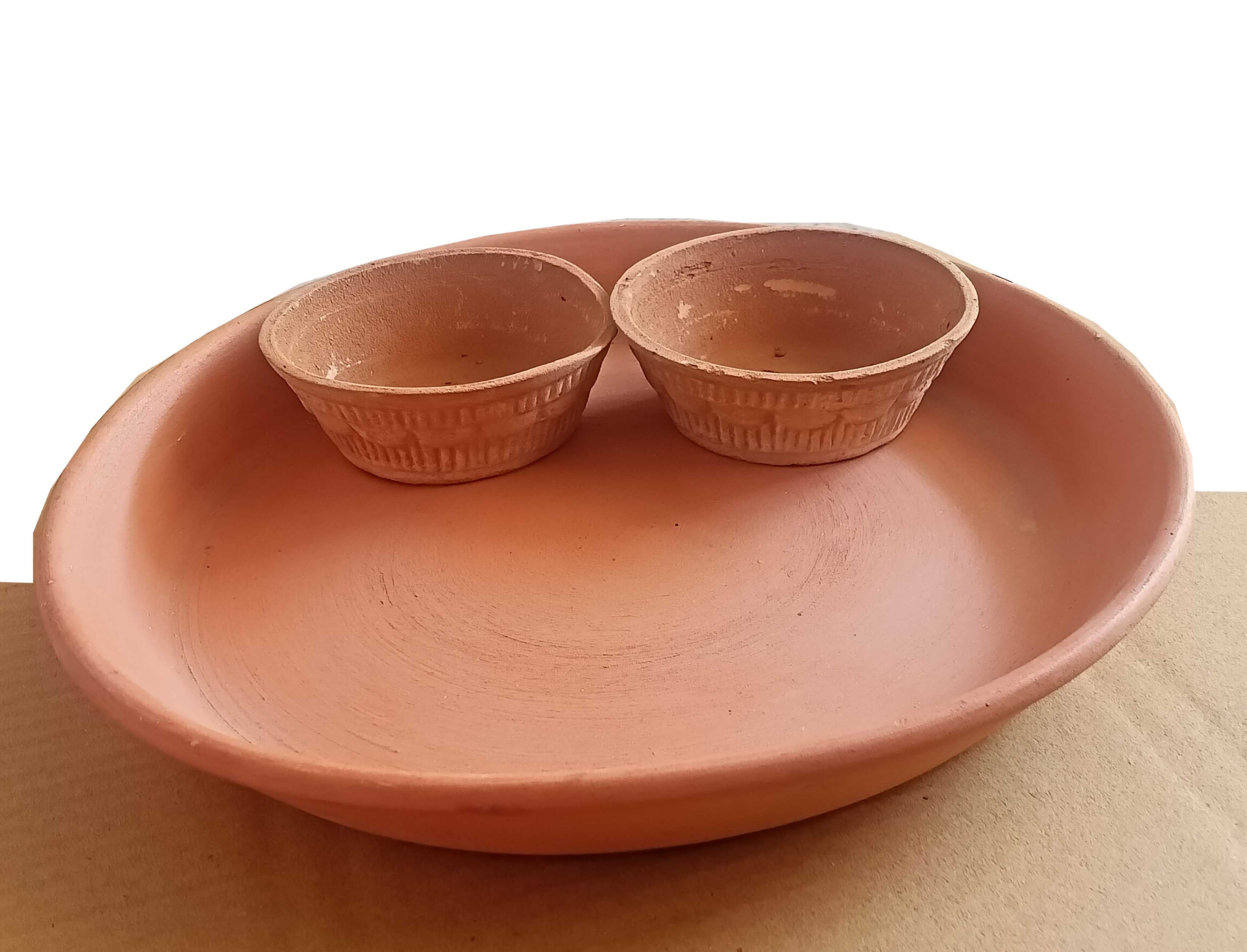 Clay Plate Bowls Plate SET OF 3 Bowls SET of 5