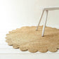 Jute Scalloped Round Rug