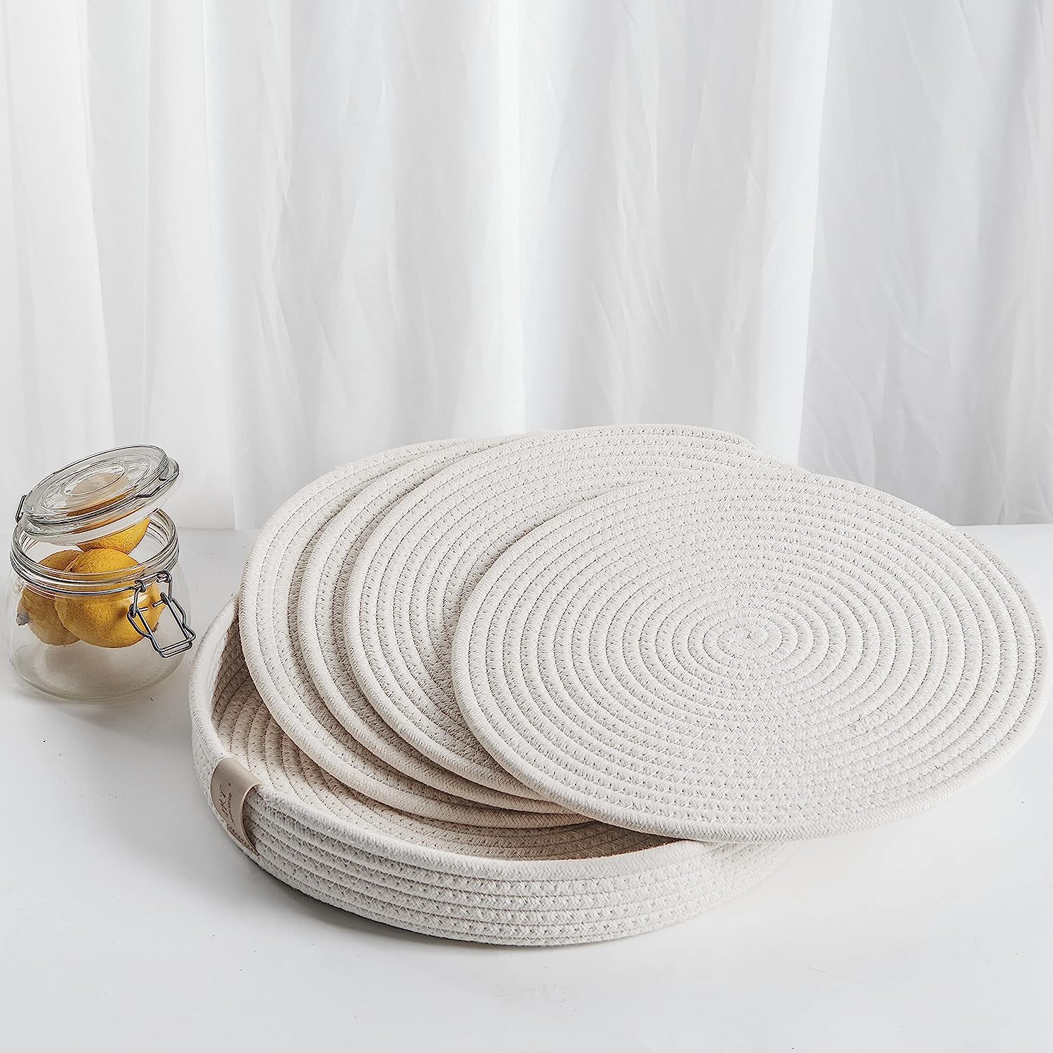 jute white placemat