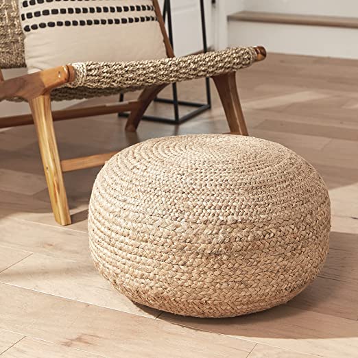 Jute pouf deals ottoman