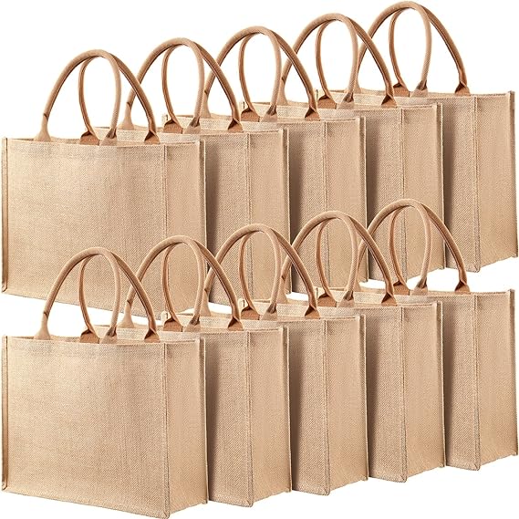 rectangle jute bags 14x12x5 inch