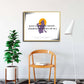 Handmakers Powerfull Krishna Mantra Wall Decor A4 Size Painting with Frame for Positive Vibe for office , Home, reading desk etc
