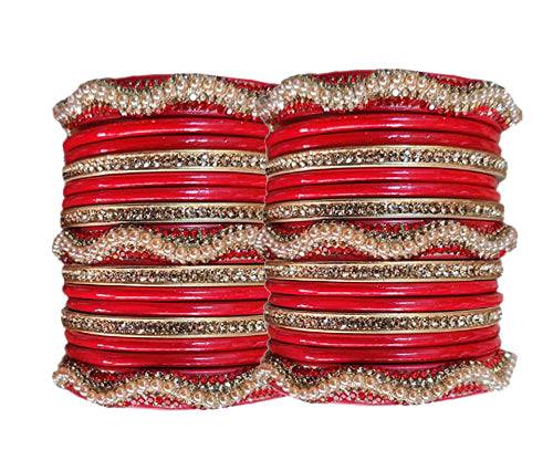 Handmakers ! Traditional & Enthic Bridal & Partywear Red Lac ChudaaSet ...