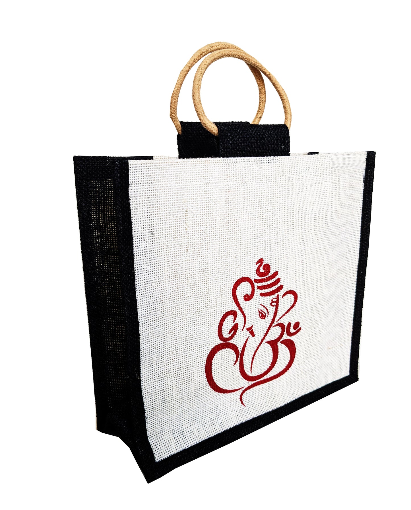 Elegant Jute Wedding Favor Bags with Black Color Personalized Jute Bags for a Memorable Wedding Celebration