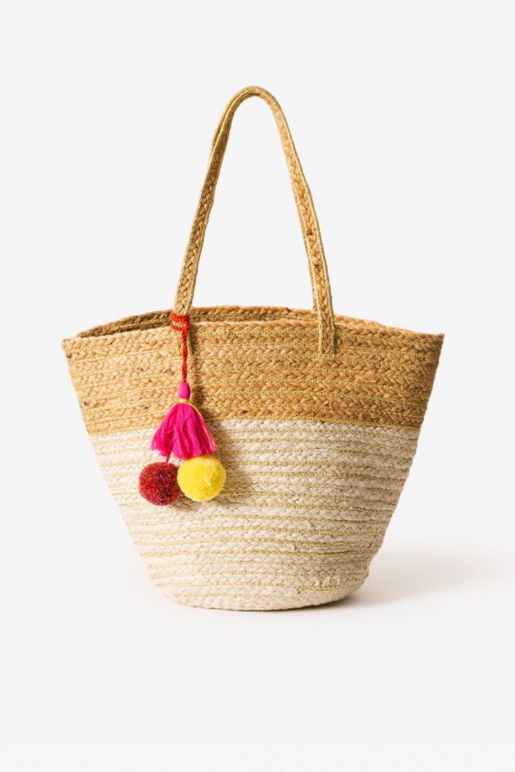 Handmakers  Pure jute rug Handbags for women with Curve shape